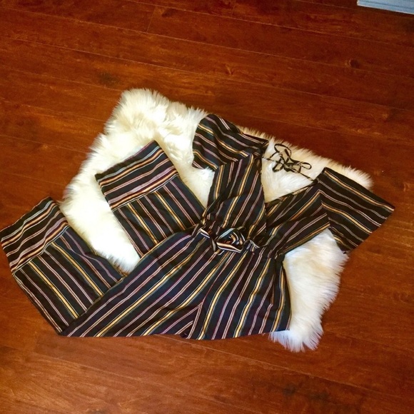 Black striped jumpsuit - Picture 3 of 8